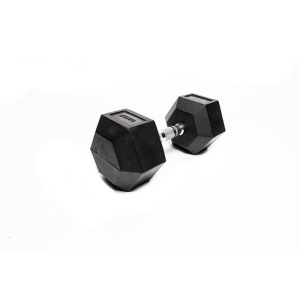 8901-8950 Hex Rubber Dumbbell - kg 28 (cod. 8928) singolo manubrio