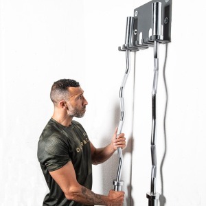 Alternative view of 9049/3 Wall Barbell Rack 4 Places