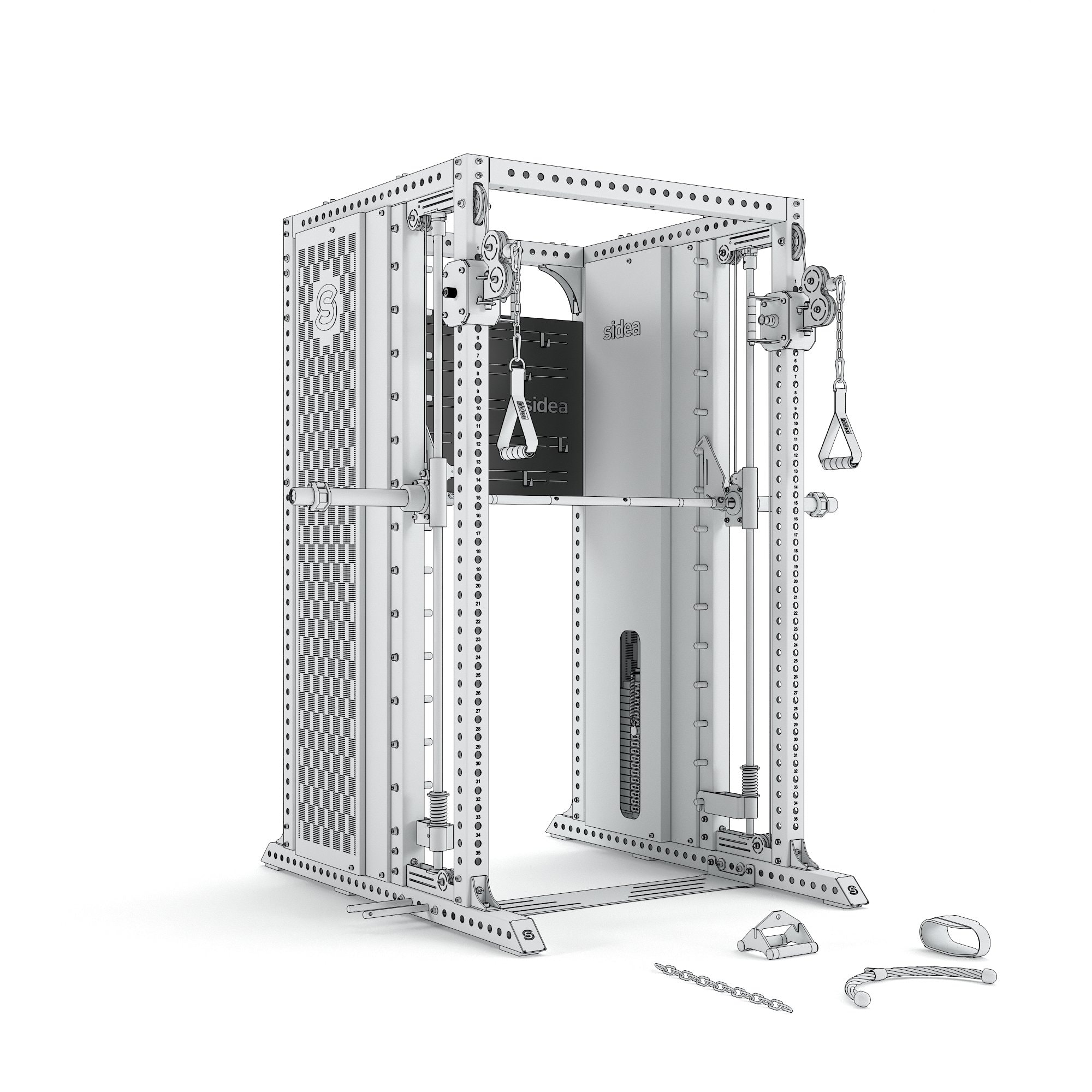 9088/4 All-in-One Rack Premium Attachments Storage Rack