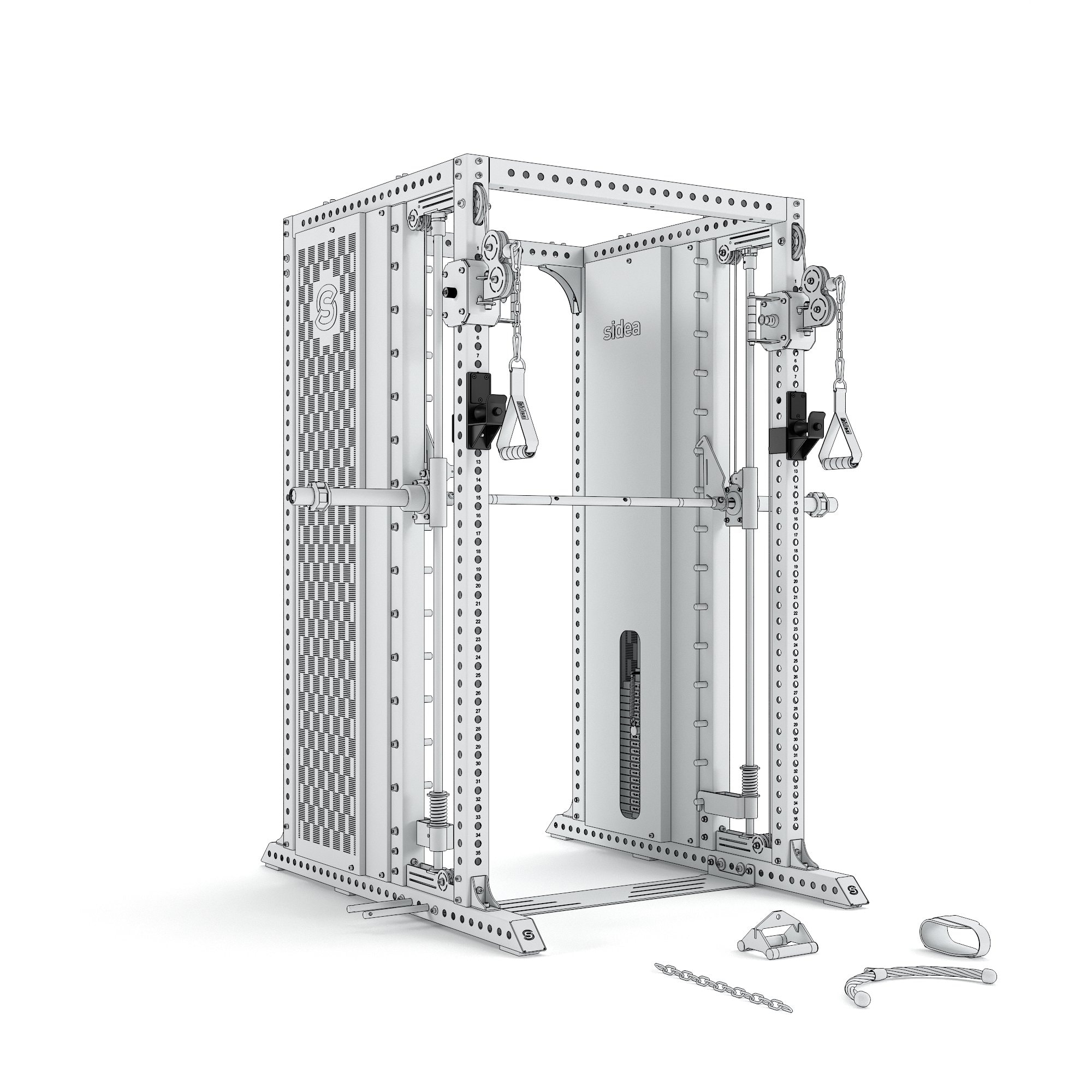 9088/8 All-in-One Rack Premium Roller J-Hooks